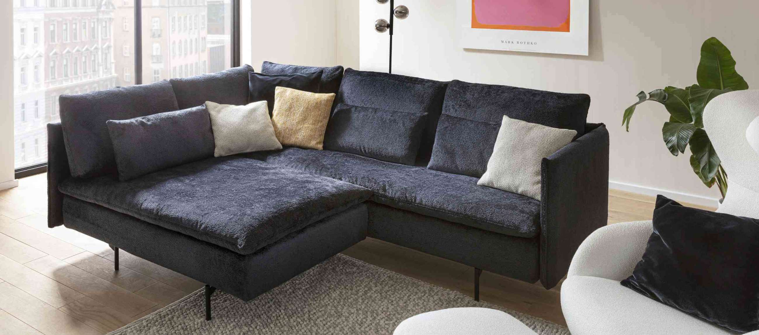 Ecksofa Giro von Signet mit schwenkbaren Longchair. 