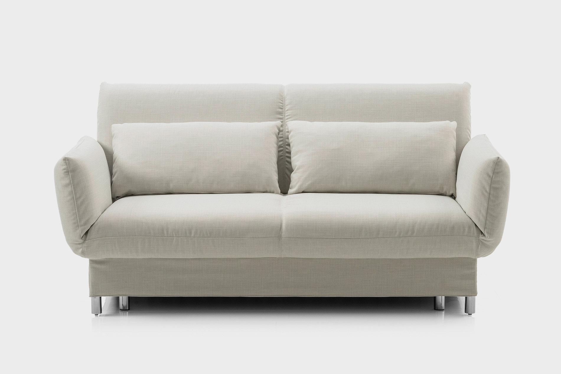 Das Sofa Camp von Brühl mit Schlaffunktion. Schlafsofa Camp Brühl weiß