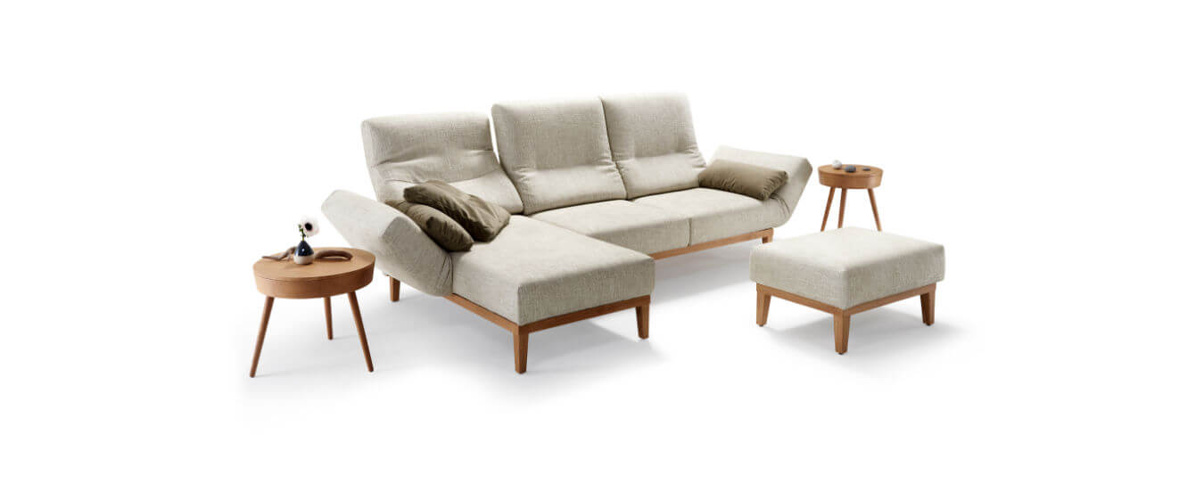 Ecksofa Funktionssofa Chimba Signet Longchair Hocker