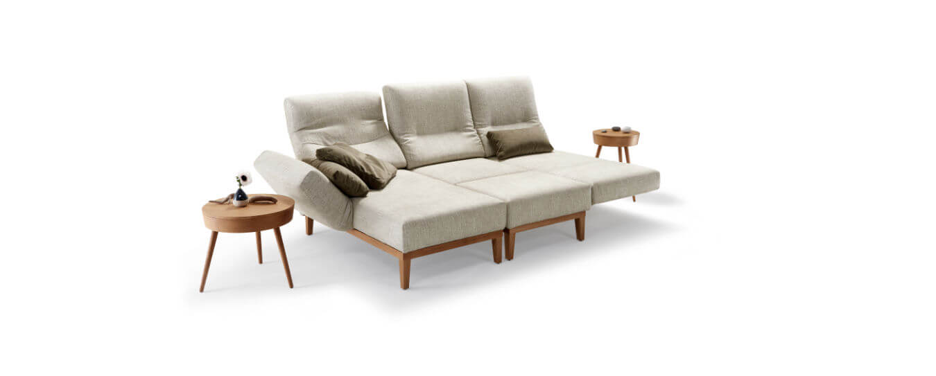 Signet Ecksofa Chimba Longchair Hocker